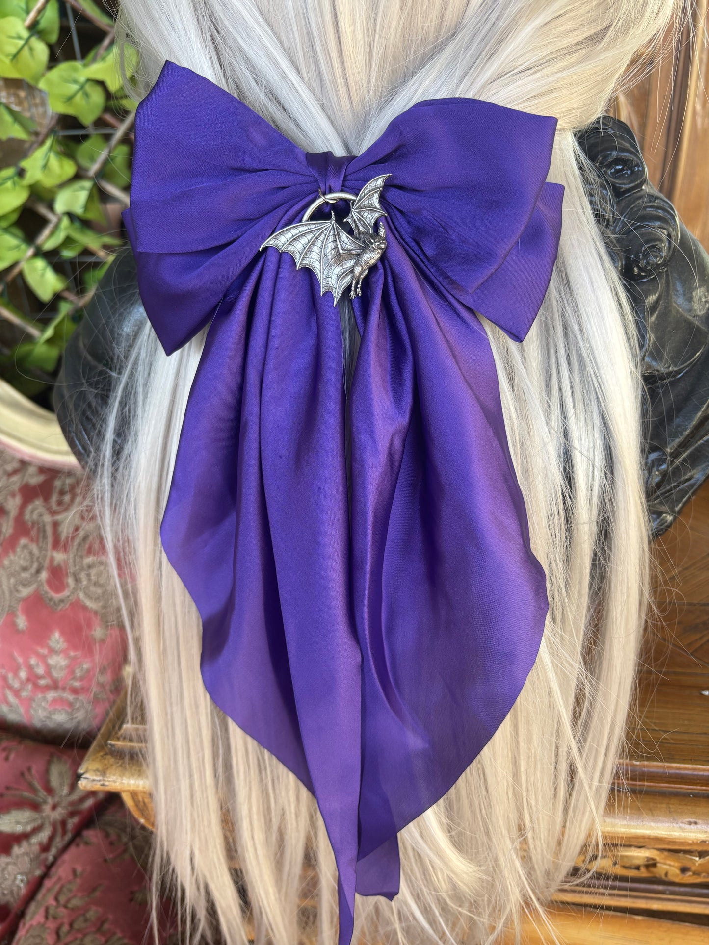 SCREECHERS OF THE NIGHT -  Mother of Hades NIGHT GARDEN Hair Bow