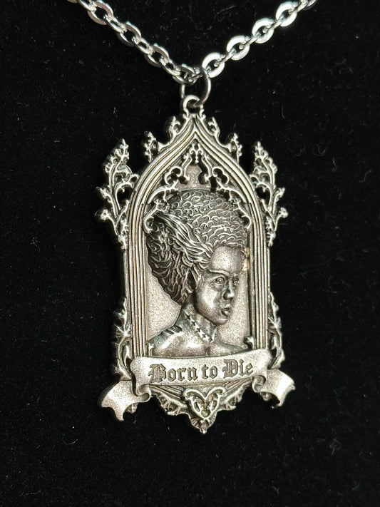 BORN TO DIE - Bride of Frankenstein Necklace