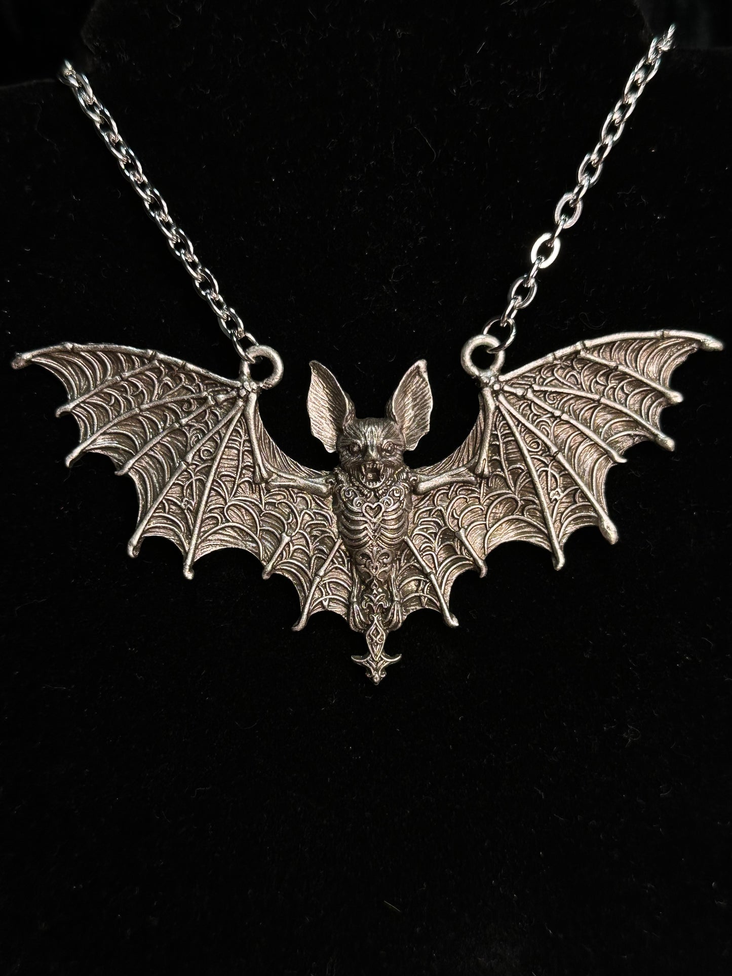 SKY PUPPY -  Mother of Hades Bat Necklace