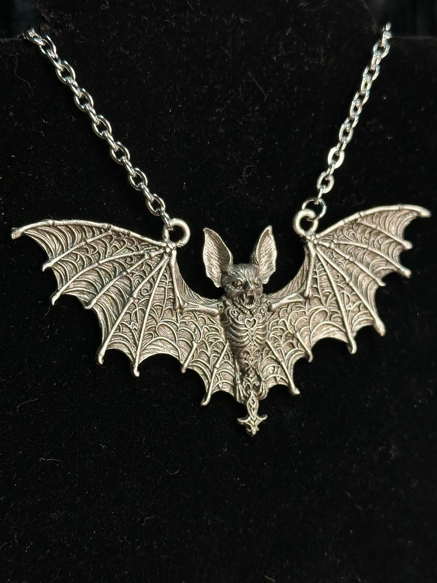 SKY PUPPY -  Mother of Hades Bat Necklace