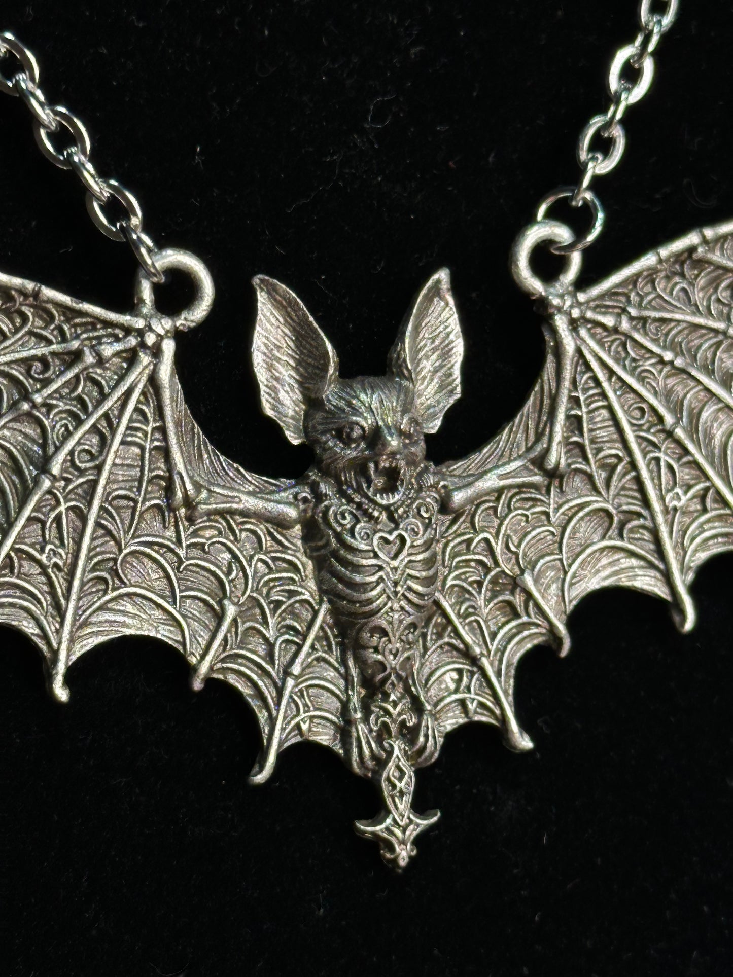 SKY PUPPY -  Mother of Hades Bat Necklace