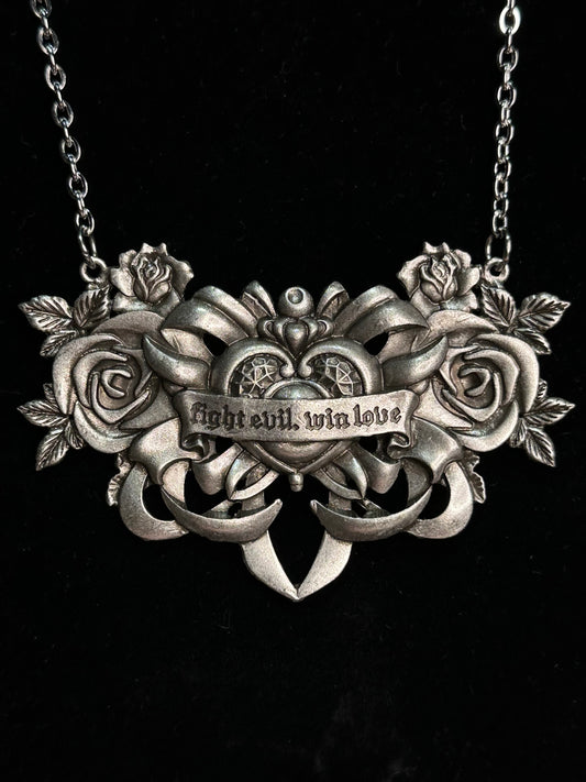 FIGHT EVIL, WIN LOVE -  Mother of Hades Tribute Necklace