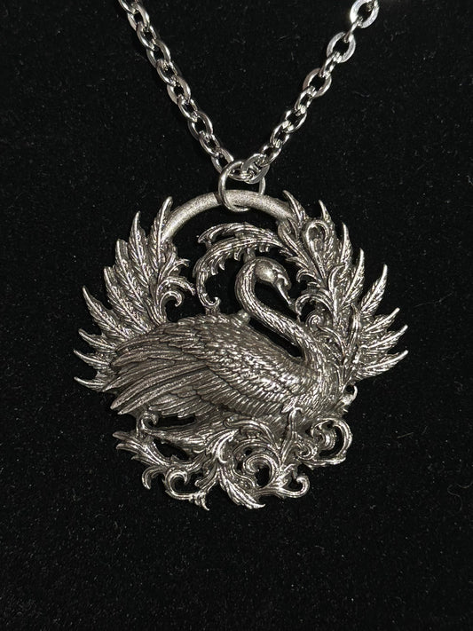 BLACK SWAN - Mother of Hades NIGHT GARDEN Necklace