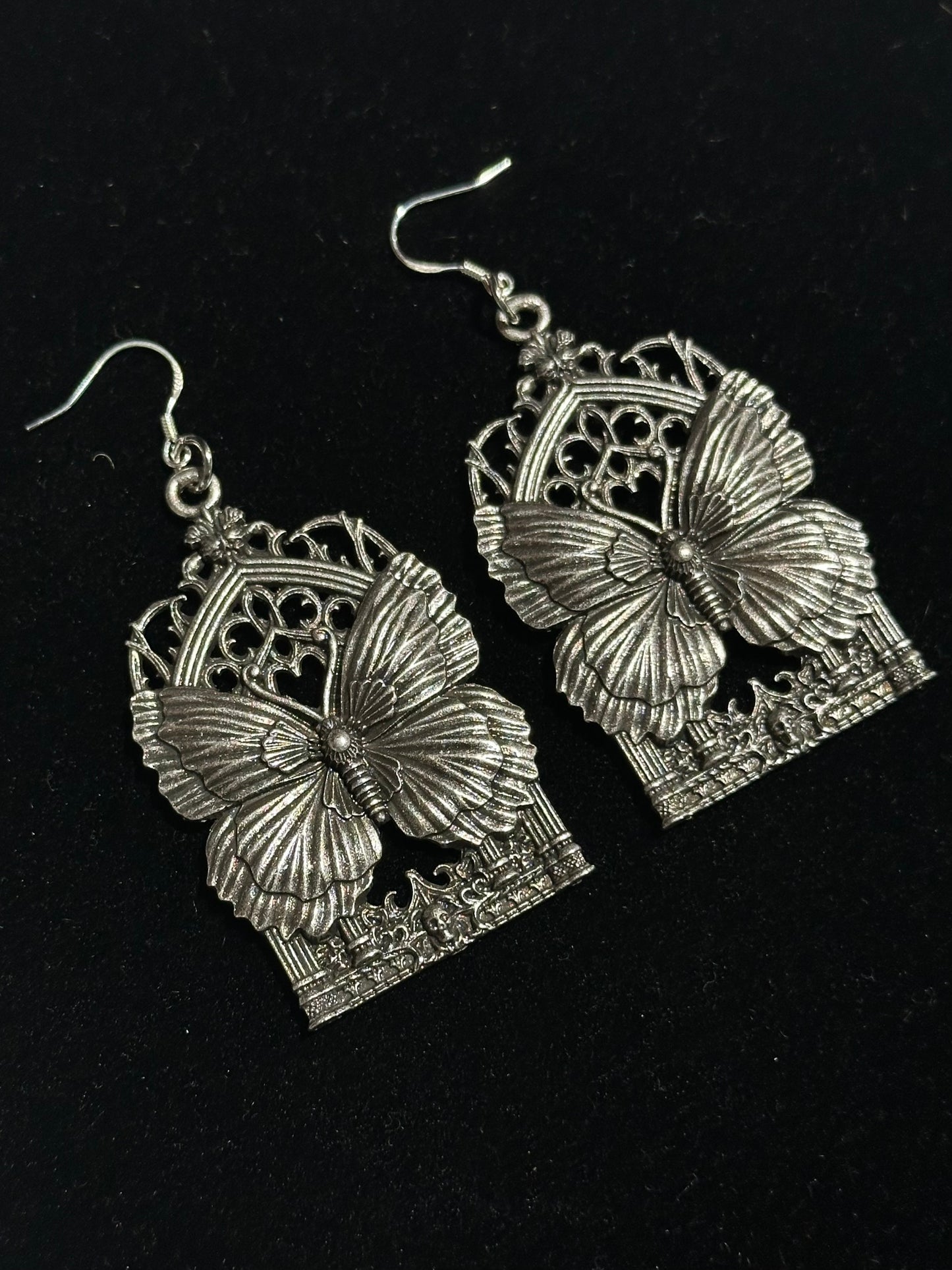 A NEW DAY BLOOMS -  Mother of Hades NIGHT GARDEN Earrings