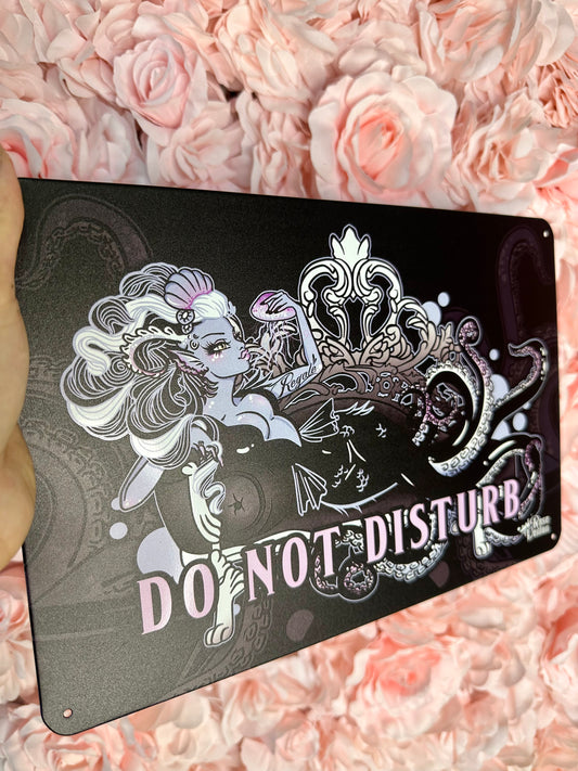 DO NOT DISTURB - Rose Demon Tin Sign