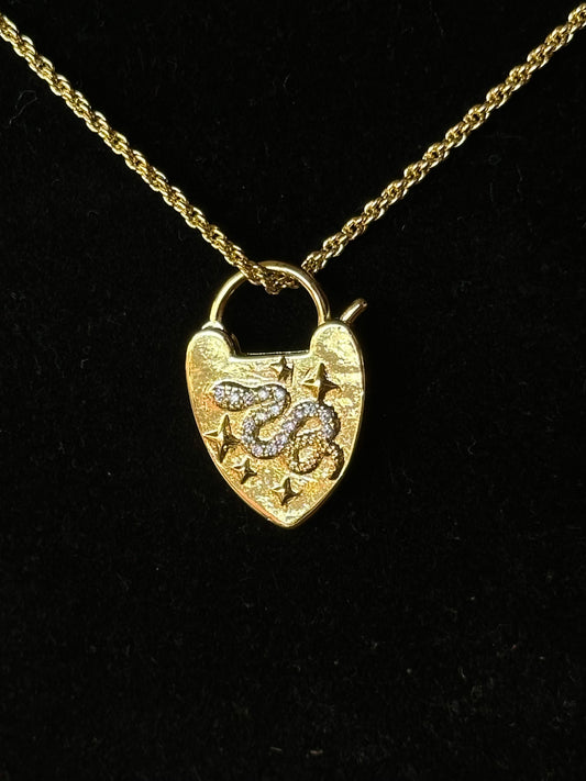 SERPENT LOCKET NECKLACE