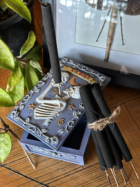 DEATH CARD TAROT BOX WITH INCENSE