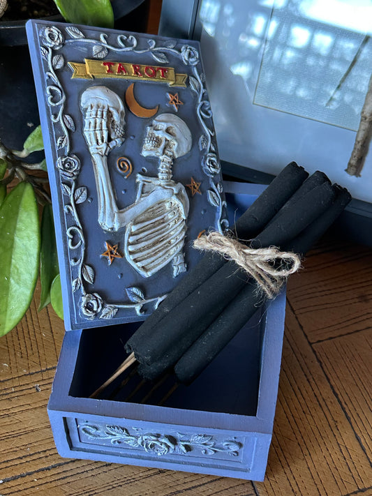 DEATH CARD TAROT BOX WITH INCENSE