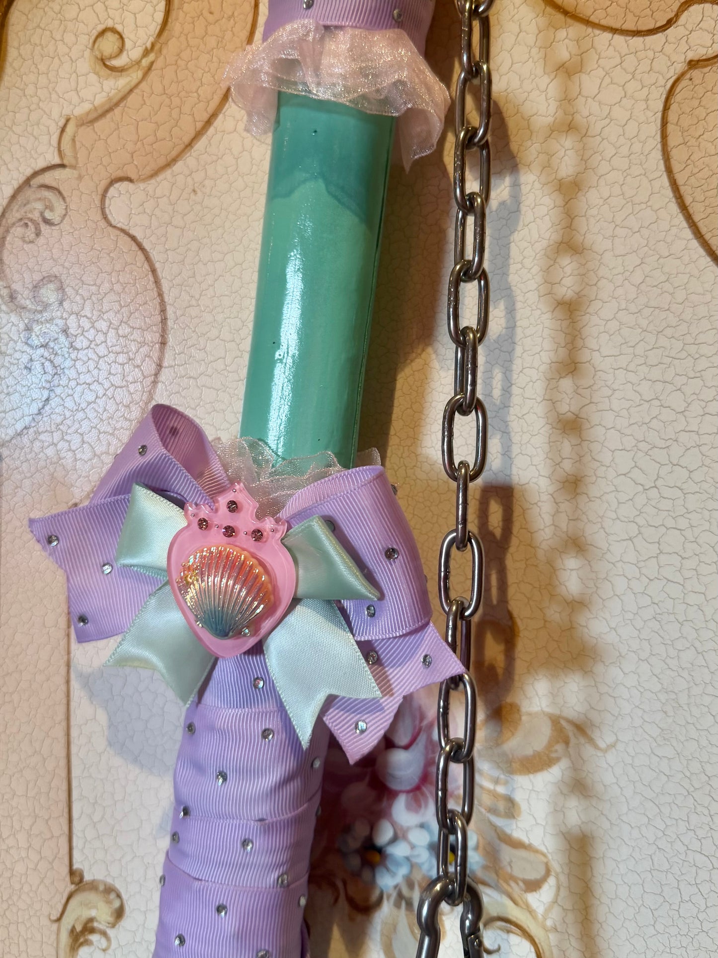 FAIRY FLAIL - Pastel mermaid oversized prop / keychain