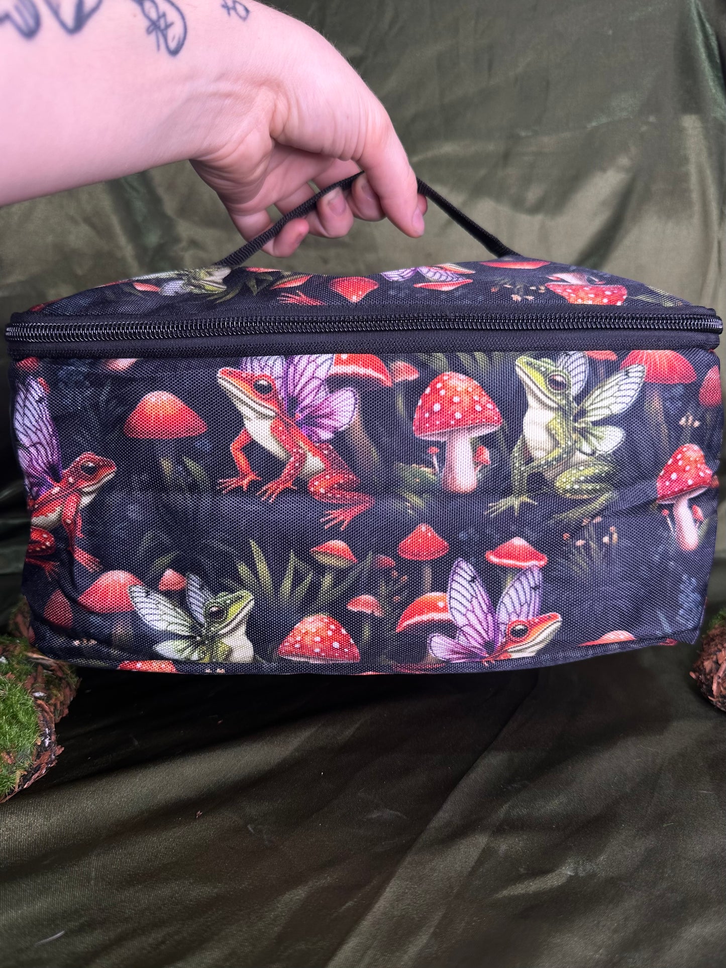 FAIRY FROG - Large Cosmetic / Tech Bag