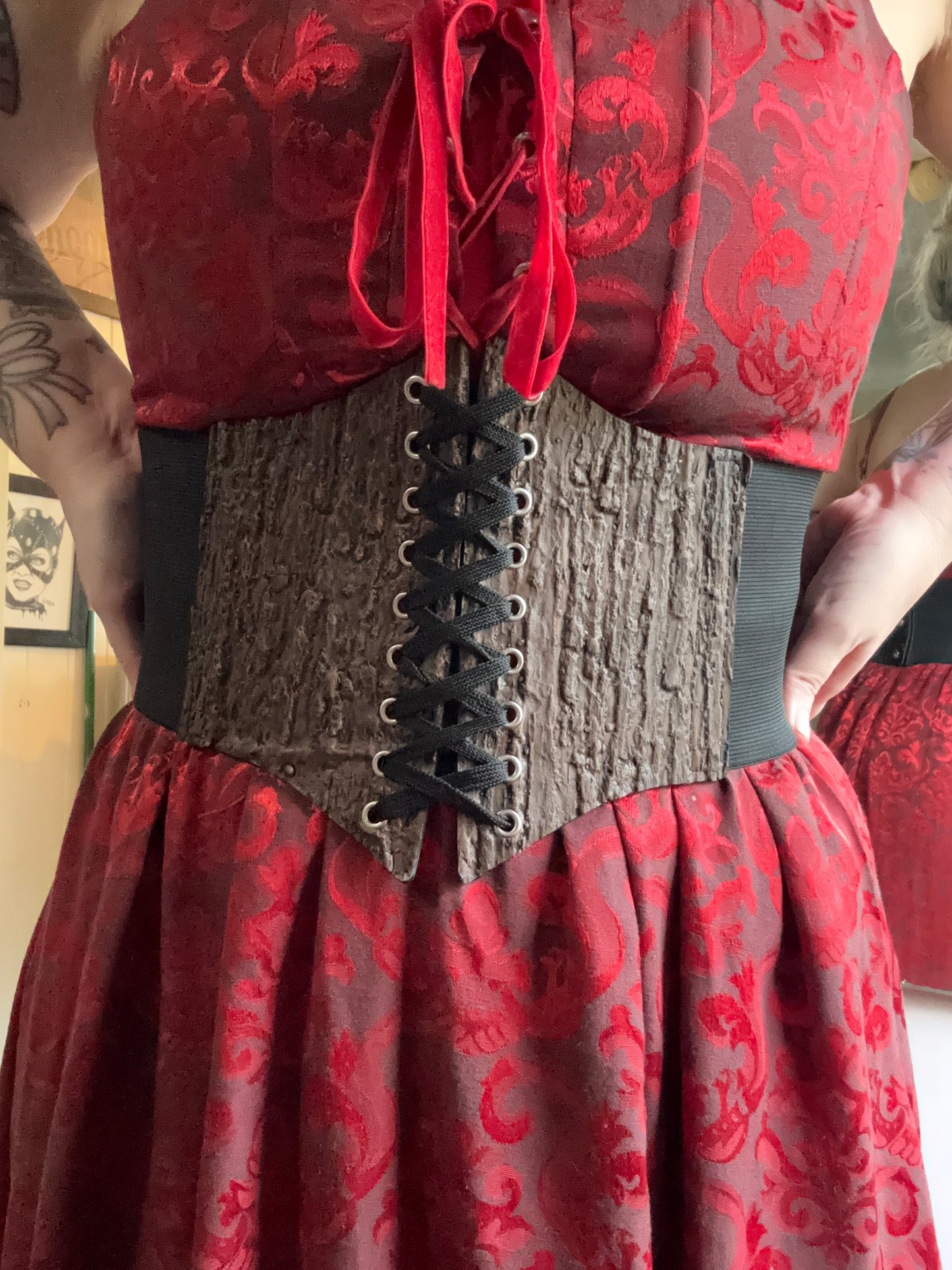 TREE OF LIFE - Faux bark corset belt