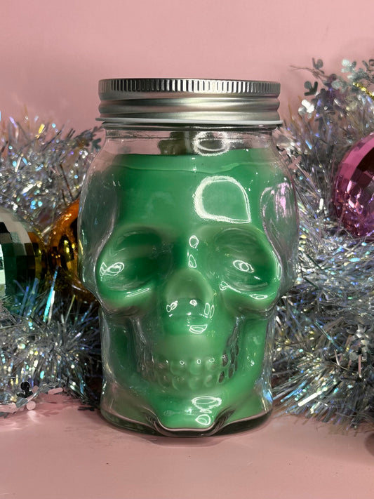 DEMETER - Patchouli oud crystal skull head soy candle