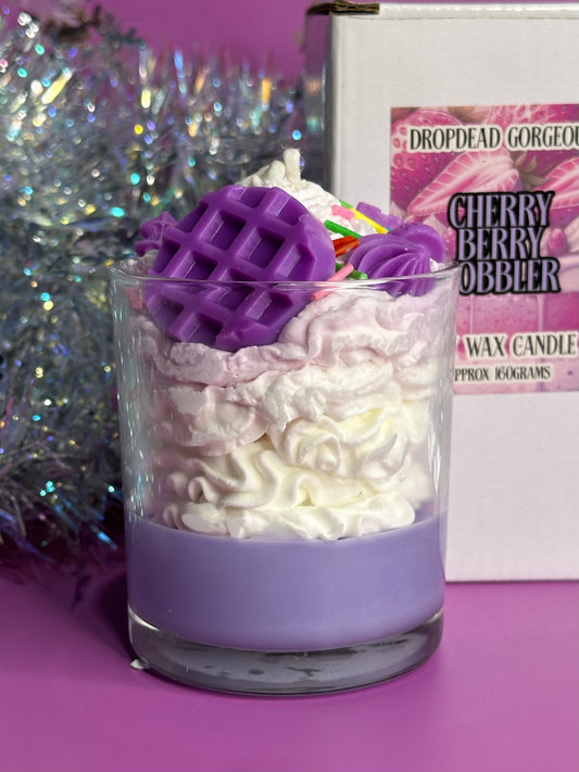 CHERRY BERRY COBBLER -  soy candle