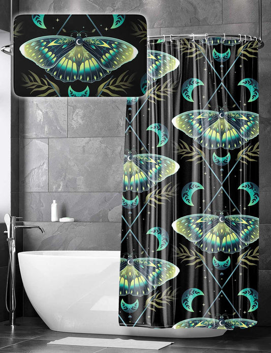 LA BELLA LUNA - Shower Curtain / Bath Mat Set