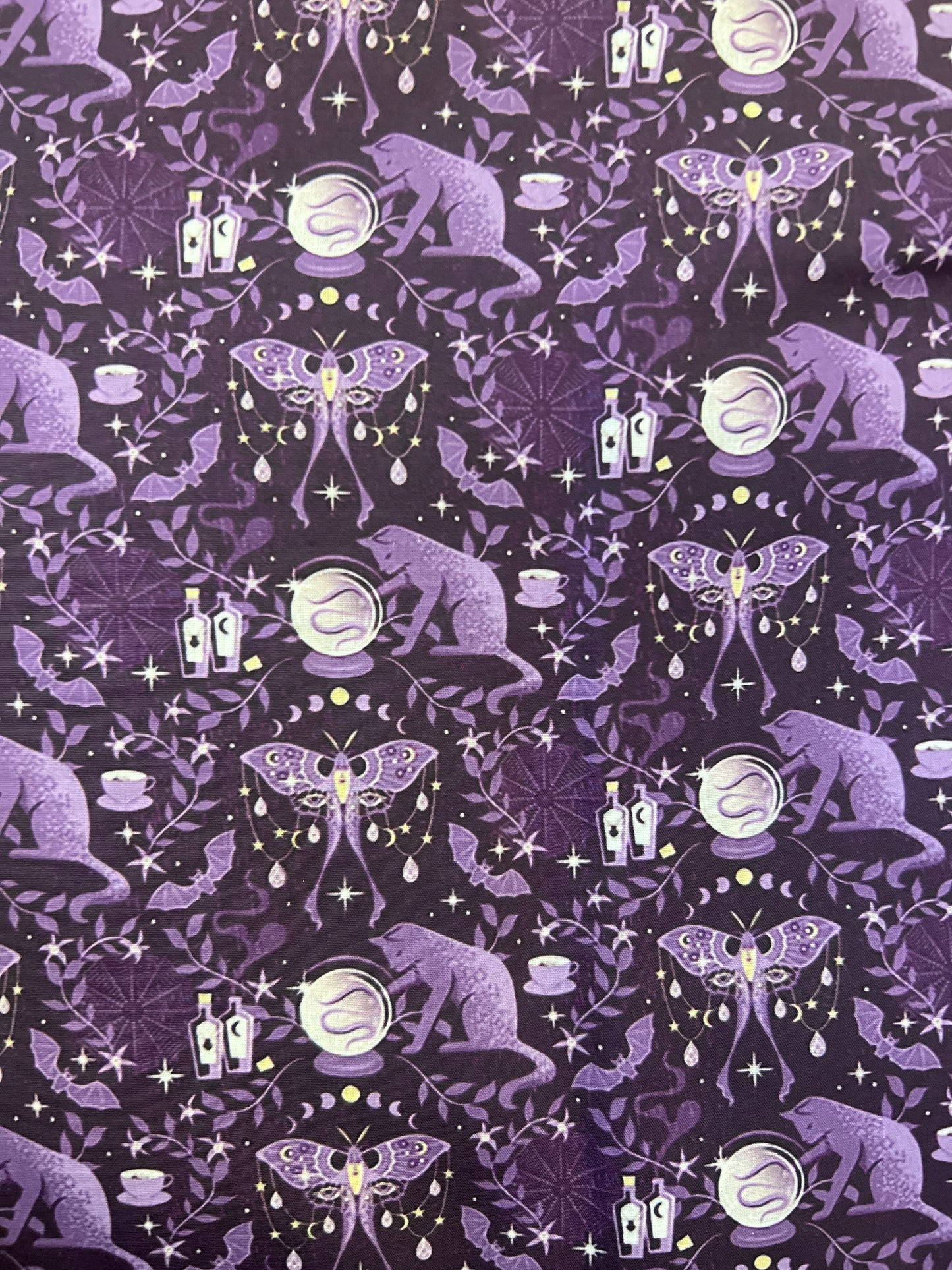 VIOLET MAGIC  - Polycotton Fabric from Japan