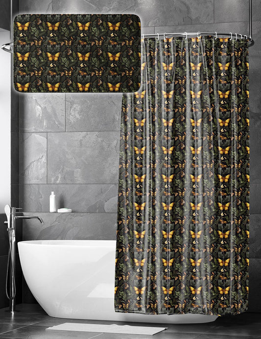 SECRET GARDEN - Shower Curtain / Bath Mat Set