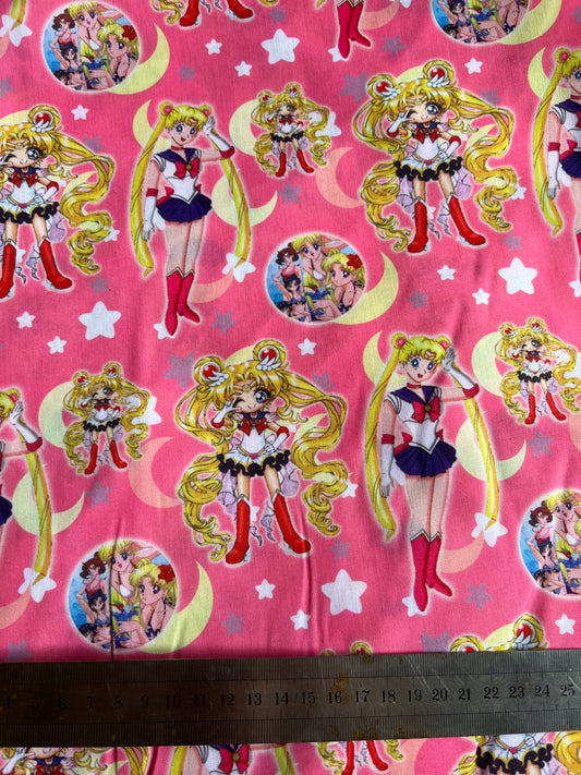 FIGHT EVIL WIN LOVE - Polycotton Fabric from Japan