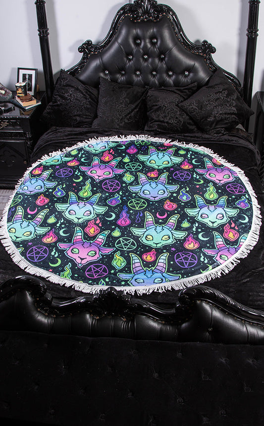 SCREAMIN' DEMON - Round Blanket